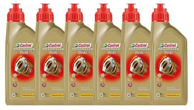 Castrol Transmax Dual 6x1 Liter Doppelkupplungsgetriebeöl DSG