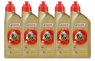 Castrol Transmax Dual 5x1 Liter Doppelkupplungsgetriebeöl DSG