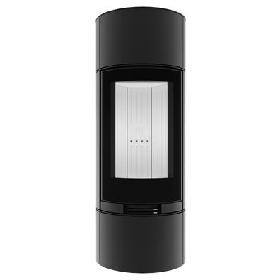 Hitze Charuto Kaminofen 8,5kW – Rund, Freistehend, Panoramafenster, Holzofen