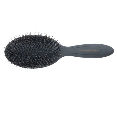 Hercules Sägemann 9151 ovale Bürste Nylonpins und Wildschweinborsten schwarz