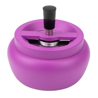 Hauser Schleuderaschenbecher / Drehascher Metall NEON PURPLE matt, Ø 13cm