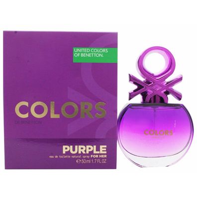 Benetton Colors de Benetton Purple Eau de Toilette 50ml Spray