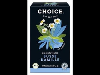 CHOICE® , Yogi Tea GmbH 6x CHOICE® Süße Kamille Bio 20x1,5g