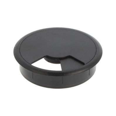 10er Pack 80mm ø Kabeldurchführung Kabeldurchlass schwarz Kunststoff Kabeldose