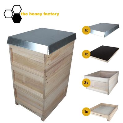 Zander Liebig Bienenbeute SET Paulownia Holz "DIE Traditionelle" Bausatz Imkerei