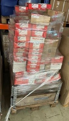 1 Palette Fischer Fassadenschrauben und Bohrschrauben verzinkt Palette 200