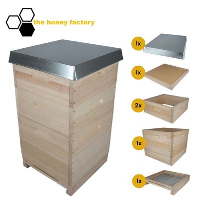 DNM 10 Bienenbeute 1,5er Zarge SET Paulownia Holz "DIE GROSSE" Bausatz Imkerei