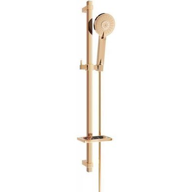 Mexen DQ40 Schiebe-Dusch-Set, Rosa Gold - 785404581-60