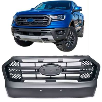 Kühlergrill Schwarz mit Doppelsteg passt für Ford Ranger T7 16-19 2.2 3.2
