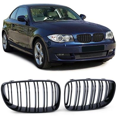Kühlergrill Doppelsteg Performance Glanz passt für BMW E81 E82 E87 E88 ab 2007