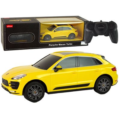 Auto R/C Porsche Macan Turbo 1:24 Rastar Gelb