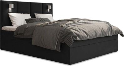 Best For Home Boxspringbett Parma mit 7-Zonen-Bonellfederkern, Topper T-65 & Bettkast