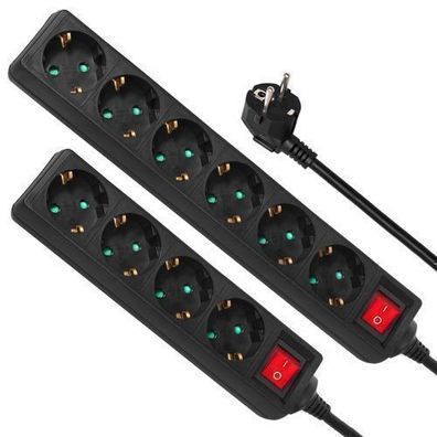 Verlängerungskabel Mehrfachsteckdose Steckerleiste Verlängerung 4/5/6-fach