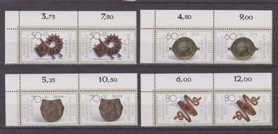 Berlin 1987 postfrisch Ecke oben links MiNr. 789-792 Gold- und Silberschmiedekunst