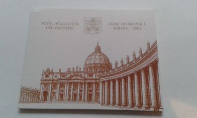 KMS 2025 Vatikan unter Papst Leo im Folder 1 cent-2 euro im Folder