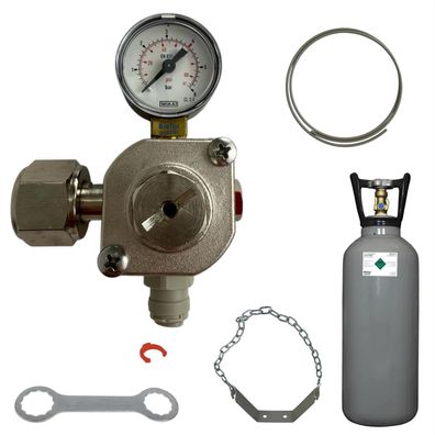 BieTal® MINI Umrüstung Umbauset Quooker Cube auf 6 KG CO2 Mehrweg Flasche