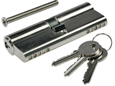 Schließzylinder 80mm (40 + 40mm)Profil-Zylinder, 3 Bartschlüssel