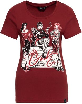 Queen Kerosin Print T-Shirt QKI21003 Terra