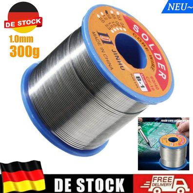 300g Lötzinn Lötdraht Löt mit Flussmittel Lötkolben Lötstation 1.0mm Langlebig