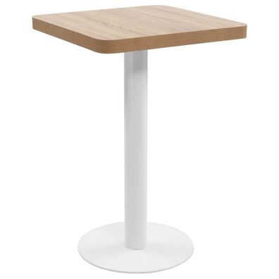 Bistrotisch | Bartisch | Stehtisch Hellbraun 50x50 cm MDF SH652