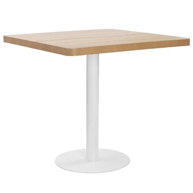 Bistrotisch | Bartisch | Stehtisch Hellbraun 80x80 cm MDF SH331