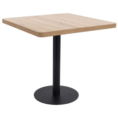 Bistrotisch | Bartisch | Stehtisch Hellbraun 80x80 cm MDF SH783