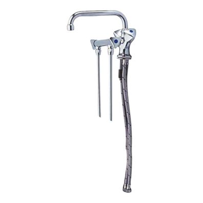 BieTal® Spülbeckenhahn Mischbatterie Hochdruck 2 Becken mit 20 cm Unterspülung