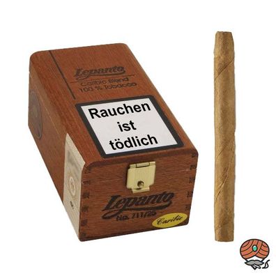 Lepanto 711/25 Caribi, 25 Zigarillos - Holzschachtel