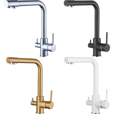 Wasserhahn Küche BieTal® BT-301 3-Wege L-Auslauf Küchen Armatur Mischbatterie