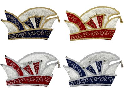 Komiteemütze Prinz deluxe Elferrat Karnevalshut Prunkmütze Karneval Fasching