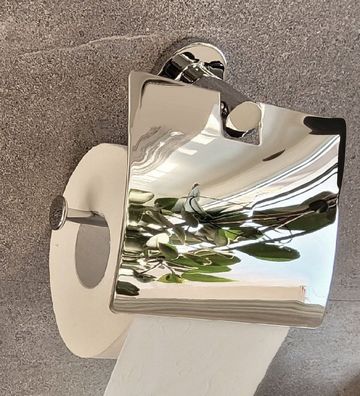 Atlantic Chrom Toilettenpapierhalter mit Deckel (10.06424) Metall verchromt