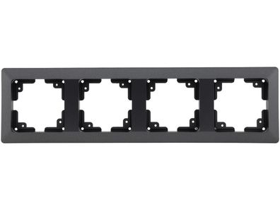 MILOS 4-fach Rahmen anthrazit