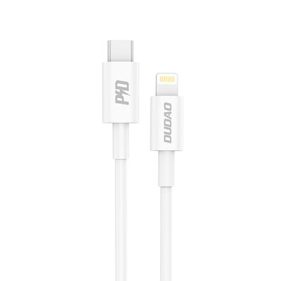 Dudao L6X USB-C – Kompatibel mit iPhone (Kabel) PD 20W 1m – Weiß