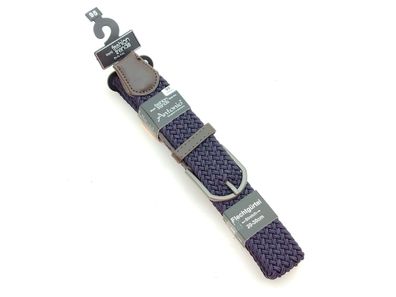 dunkelblauer Flechtgürtel Stretch flexibel