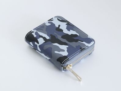 Jungen Geldbörse Camouflage blau – robuste Kinderbörse