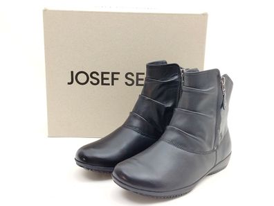 Josef Seibel Damen Stiefelette mit seitlichem Reißverschluss schwarz