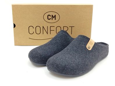 Confort Herren Hauspantoffel lose Einlage dunkelgrau