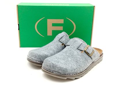 Fischer Herren Hauspantoffel Filz grau