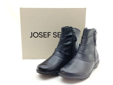 Josef Seibel Damen Stiefelette mit Reißverschlüssen schwarz