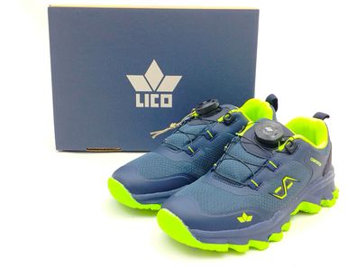 LICO Comfortex Rockledge Burschen Halbschuh dunkelblau mit fitgo Verschluss