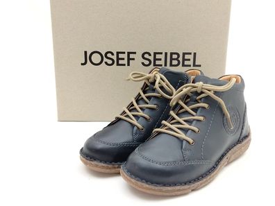 Josef Seibel Damen Knöchel Schnürschuh mit seitlichem Reißverschluss schwarz
