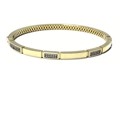 Armreif 333 Gold Zirkonia Glanz Armschmuck 19cm