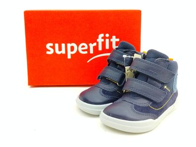 SuperfitTex Jungen Klett Halbschuh dunkelblau