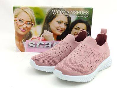scandi Damen Sneaker rosa