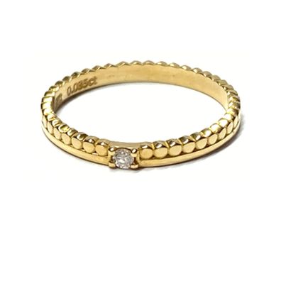 Ring 750/- Gold Solitärring Diamant Brillant 0,035ct si/w Schmuckring Vorsteckring #5