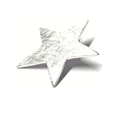 Stern Kettenanhänger 925 Silber eismatt Kettengleiter Sternanhänger