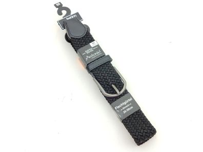 schwarzer Flechtgürtel Stretch flexibel