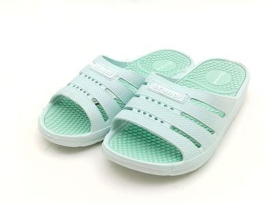 scandi Damen Badepantolette hellgrün