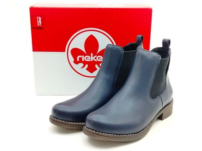 Rieker Damen Celsea Boots blau