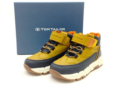 Tom Tailor Tex Kinder Klett Knöchelschuh hellbraun/schwarz